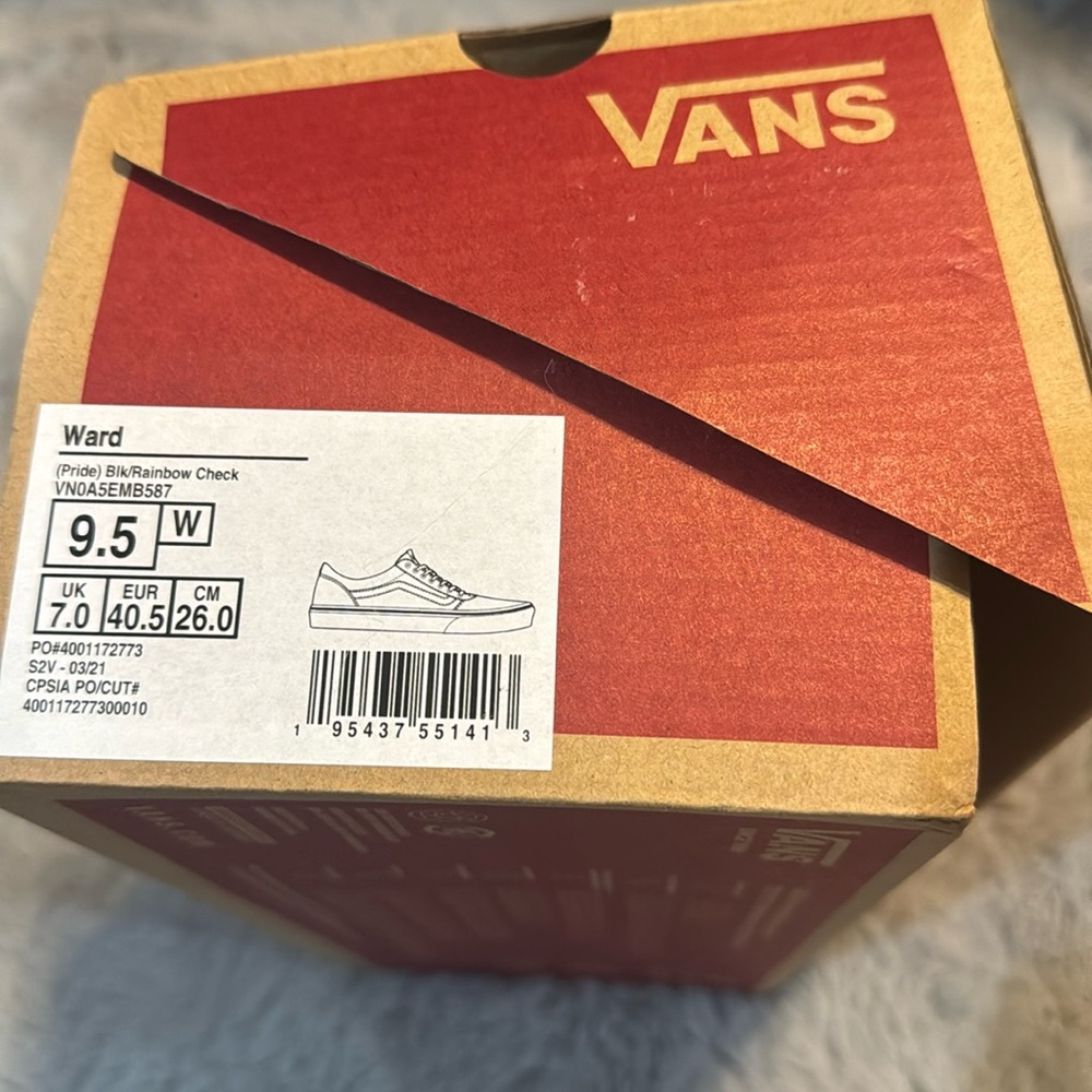 NWT Vans Pride Ward Shoes Women Size 9.5 - Picture 3 of 8